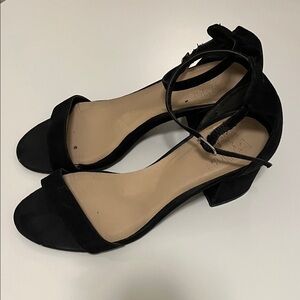 by the way. Black Suede Heels